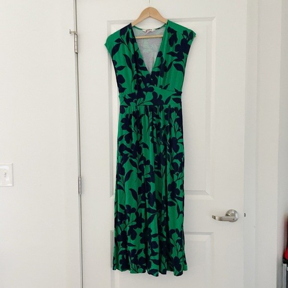 NWOT Boden Vanessa Jersey Wrap Maxi Dress Silhouette Bloom Floral - Picture 6 of 11